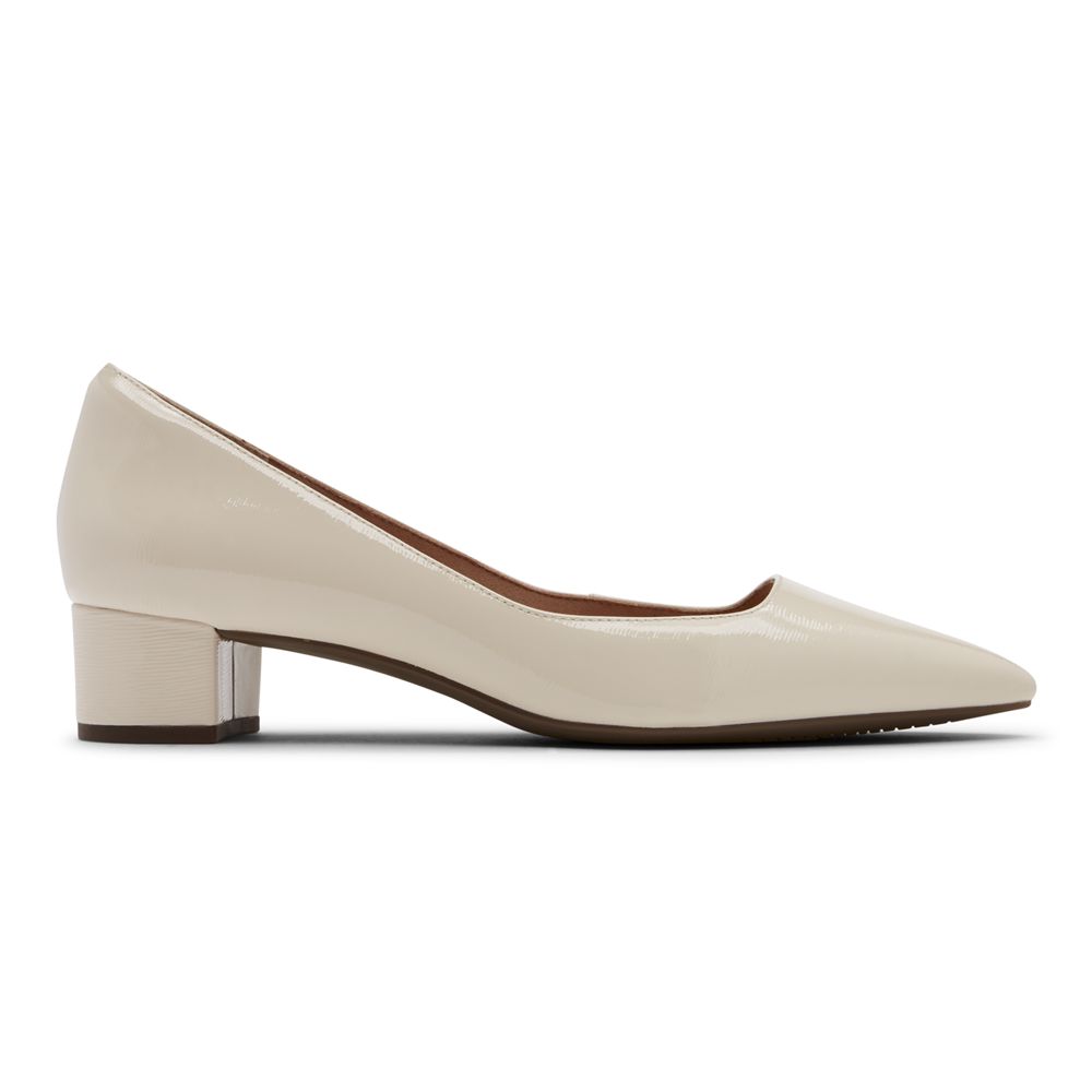 Rockport Total Motion Gracie Heel - Womens Pumps - Beige - NZ (ZAL-715302)